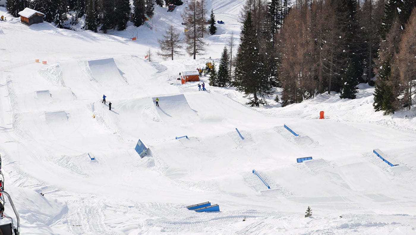 SNOWPARK: Arabba SuperPark ist geöffnet.