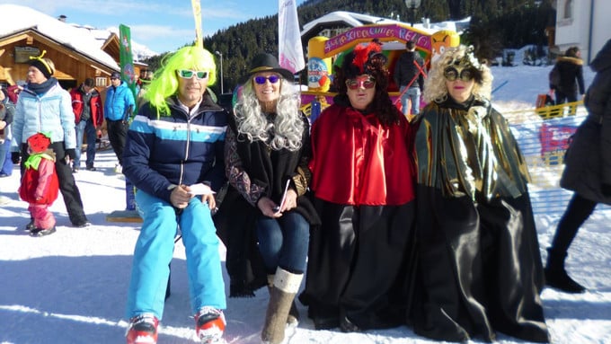 Maschere e tanto divertimento a carnevale sulle Dolomiti di Arabba