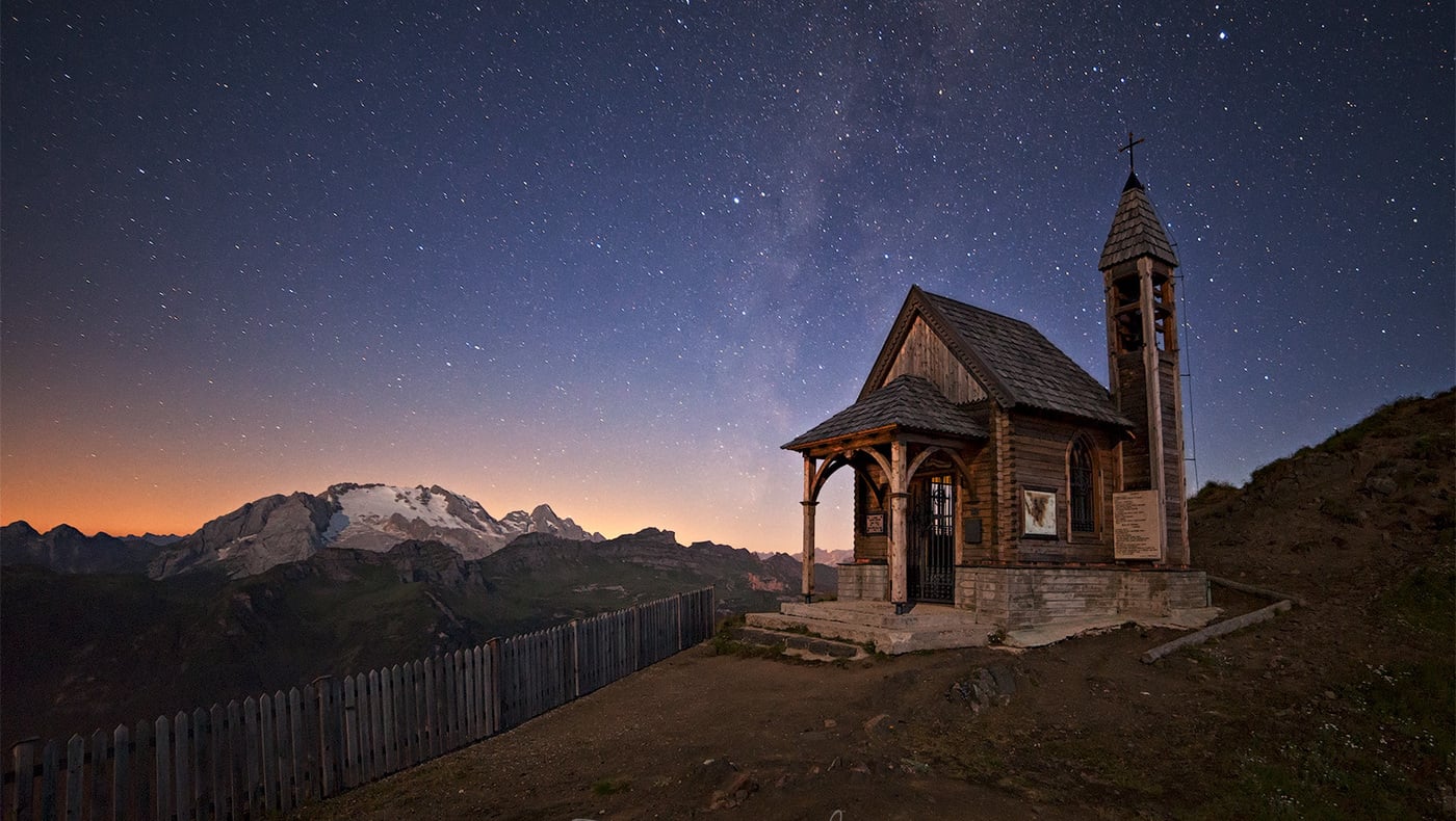 Wo kann man beobachten das shooting stars in den Dolomiten von Arabba