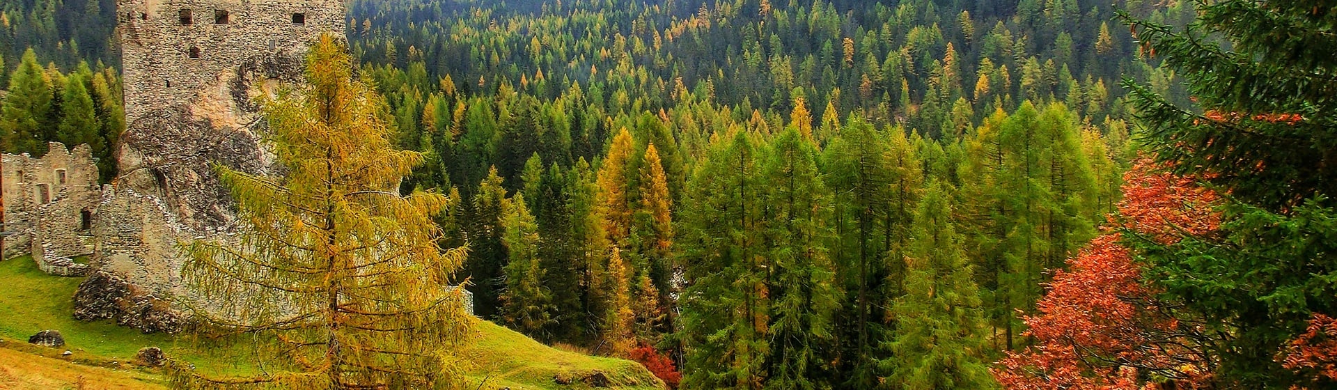 Autumn in Arabba, in the heart of the Dolomites