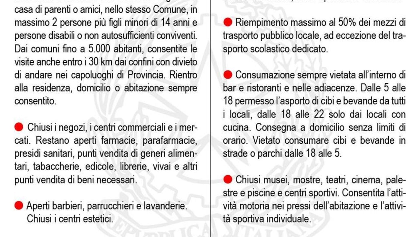 Emergenza Coronavirus: Aggiornamenti dal 16/01/2021 al 05/03/2021