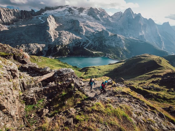 KLETTERSTEIGE IN DEN DOLOMITEN