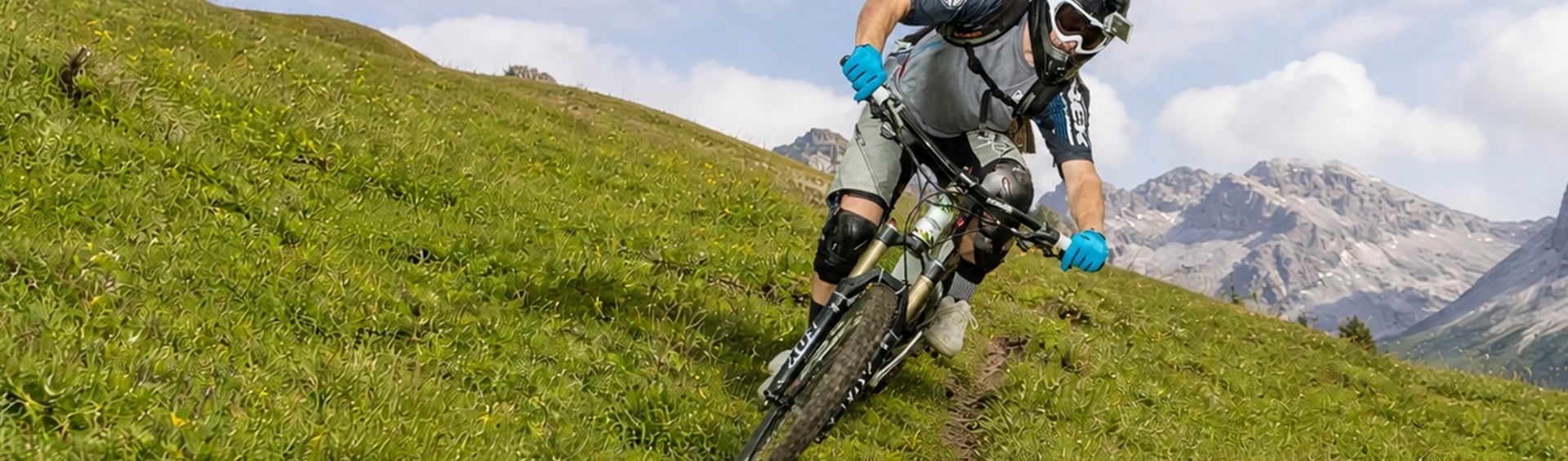 Downhill in the Dolomites
