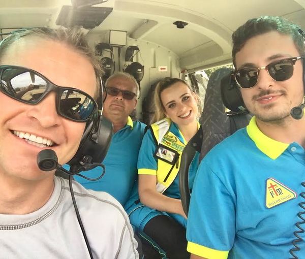 Helicopter flights in the Dolomites