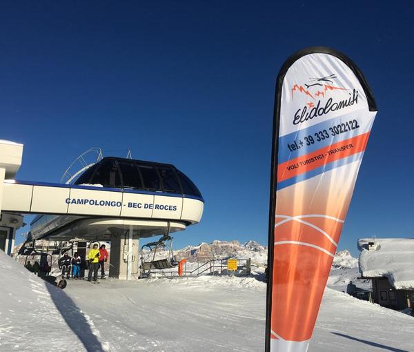 Helikopterflüge in den Dolomiten