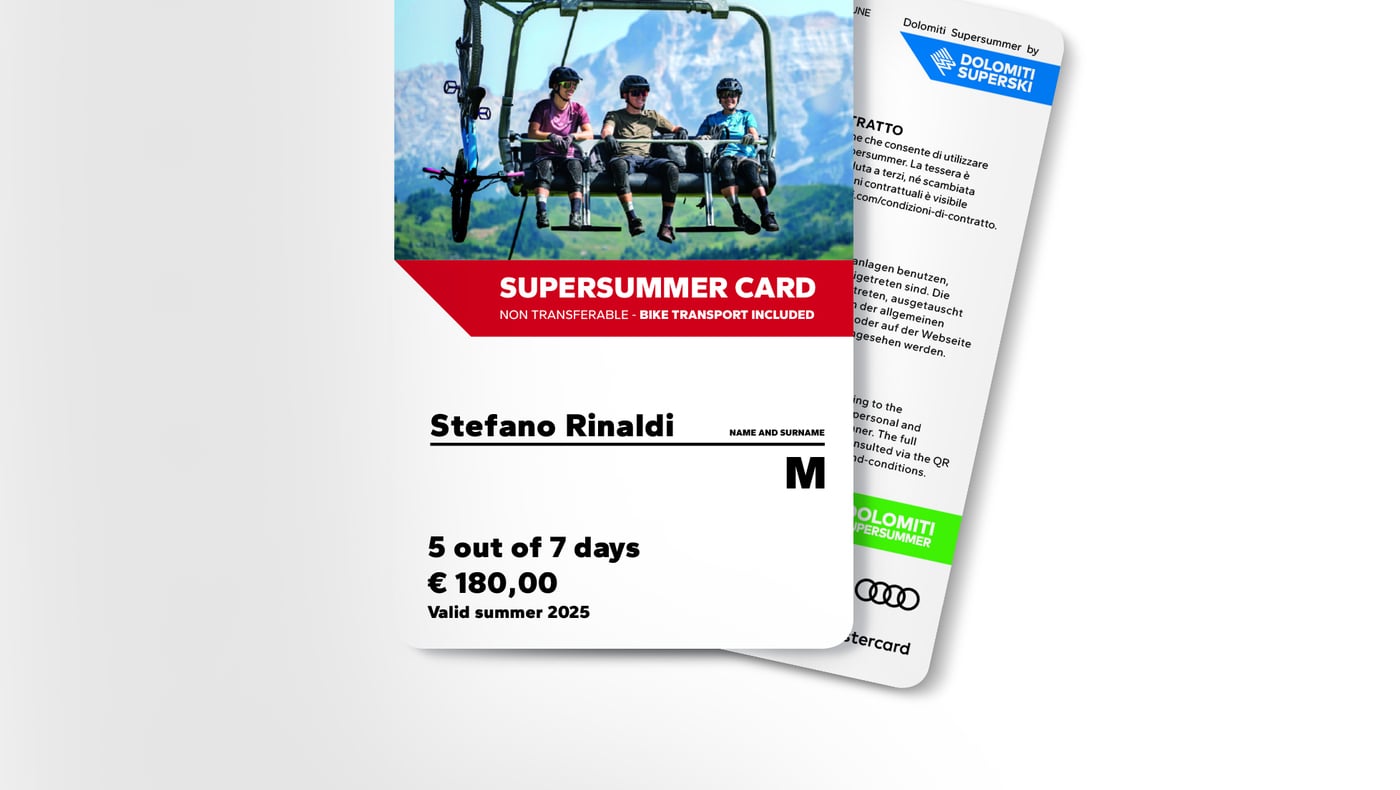 Dolomiti SuperSummer - Liftpass Cards