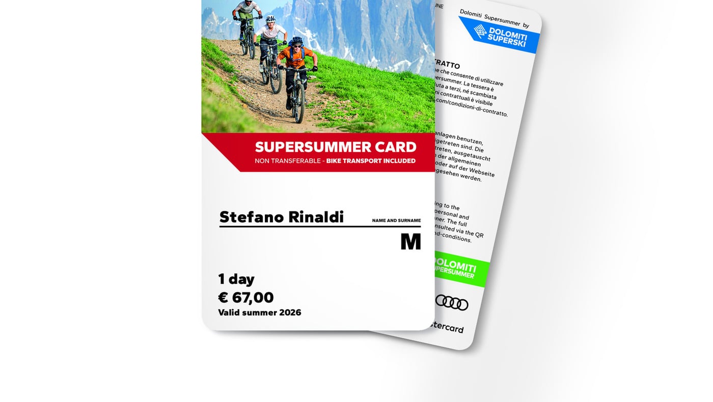 Dolomiti SuperSummer - Liftpass Cards