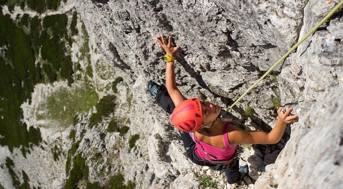 Try rock climbing with a mountain guide