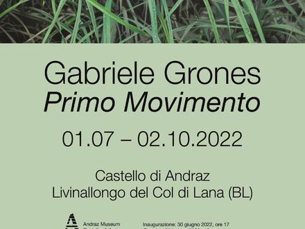 Mostra "PRIMO MOVIMENTO" di Gabriele Grones