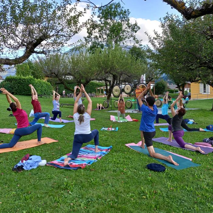 Yoga at Rifugio Burz