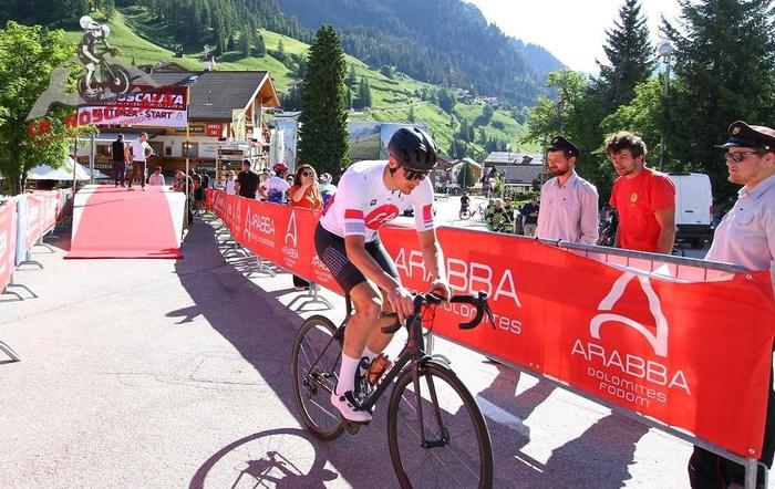 The uphill time trial Arabba - Pordoi Pass BIKE & RUN