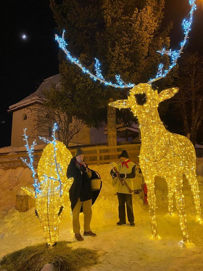 The Sound of Bagpipes in the village of Arabba