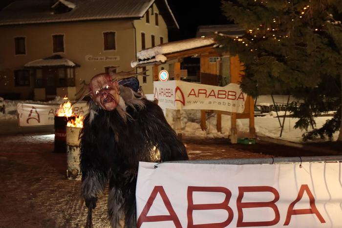 Krampus arrives in Arabba