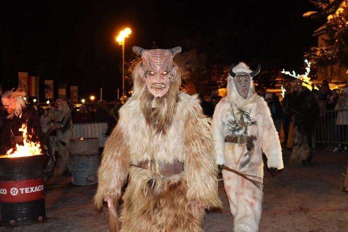 Krampus arrives in Arabba