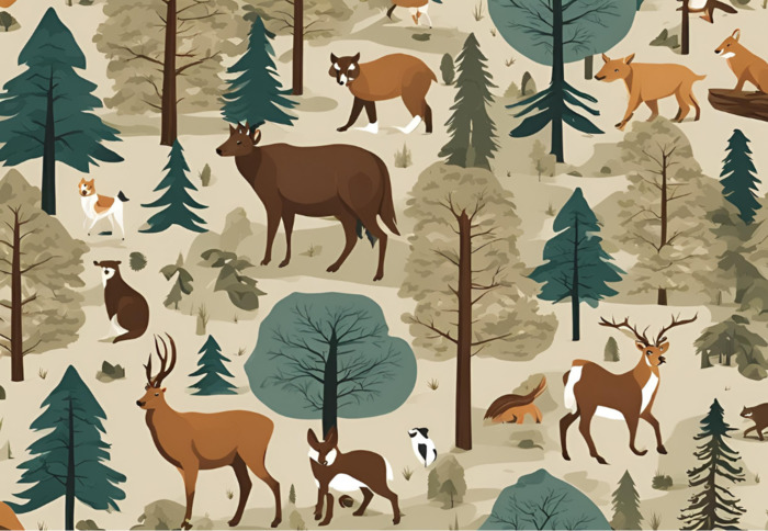 The Animals of the Woods of Andraz Castle