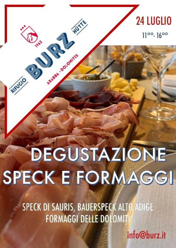 Degustazione speck e formaggio