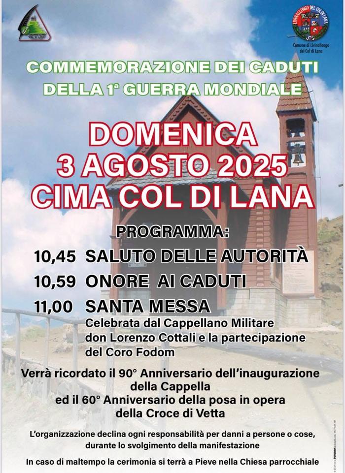 Commemoration for the fallen of the First World War
