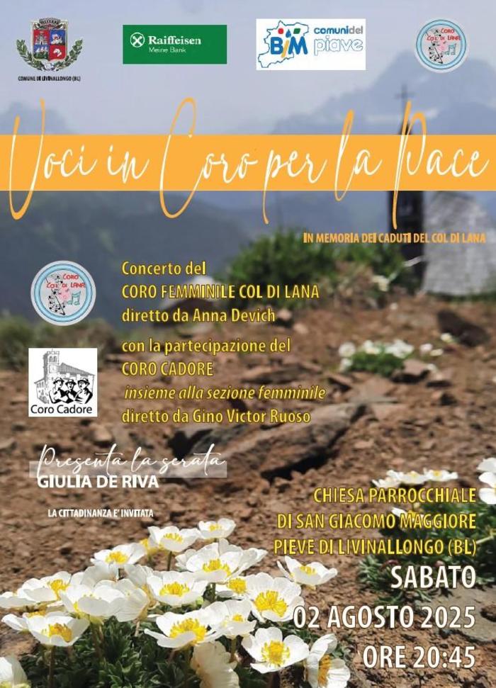 Concerto "Voci in coro per la pace"