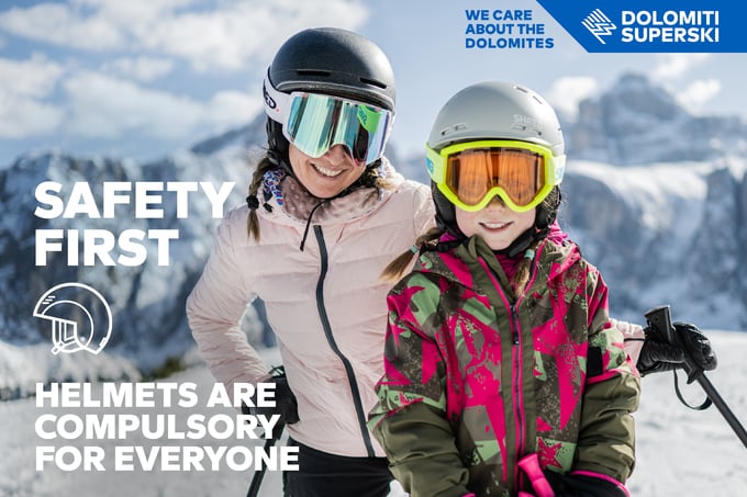New Regulation: Ski Helmet Mandatory for Everyone on Italian Slopes