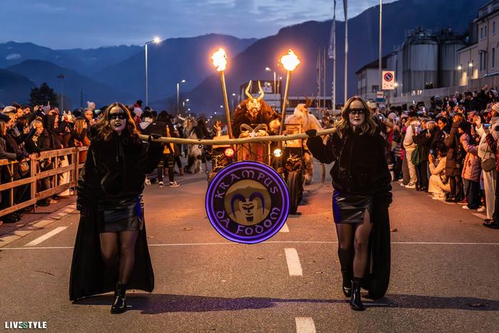 Krampus parade in Arabba