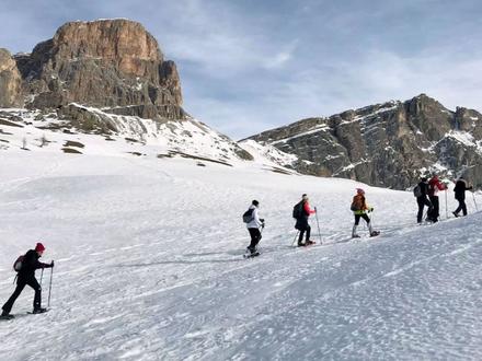 In the heart of the Dolomites - afternoon-evening snowshoe hike -