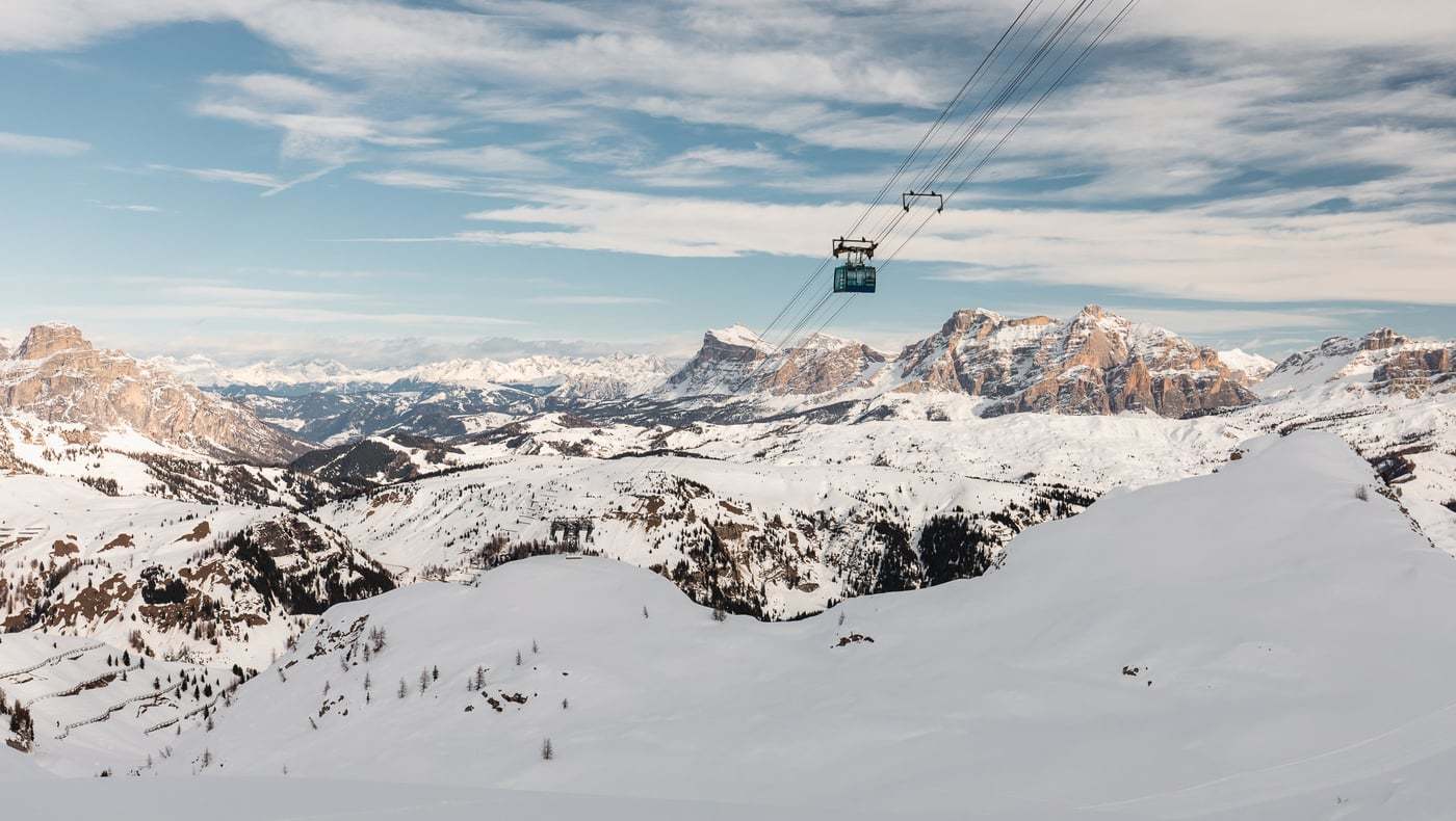 Skiing in Arabba