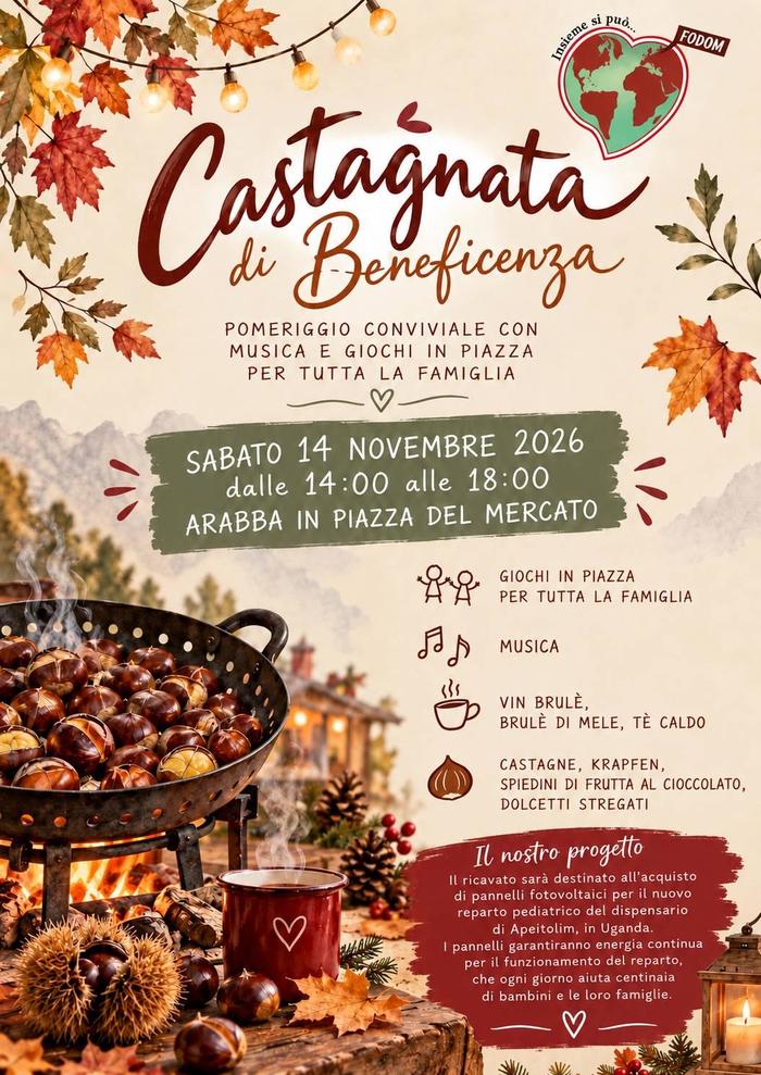 Castagnata di beneficenza - Insieme si Può